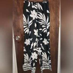 Worthington Black and White Wide Leg Jumpsuit